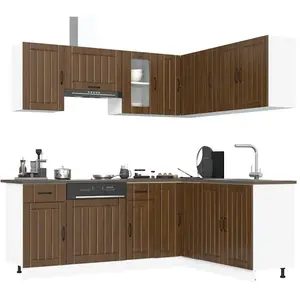 Comparateur de prix : vidaXL Ensemble d'armoires de cuisine 11 pcs Kalmar bois d'ingénierie