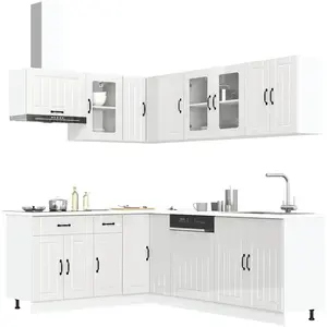 vidaXL Ensemble d'armoires de cuisine 11 pcs Lucca bois d'ingénierieVendu parvidaxl-be