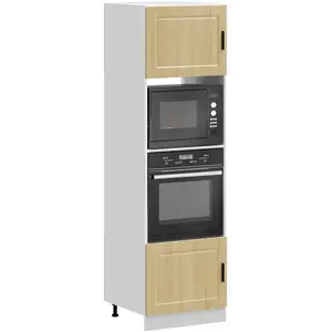 vidaXL Armoires de four 2 pcs Porto chêne sonoma bois d'ingénierie pas cher