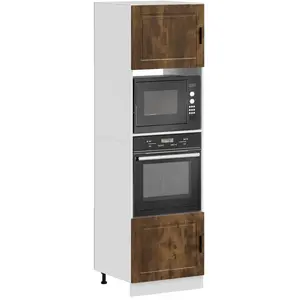 Comparateur de prix : vidaXL Armoires de four 2 pcs Porto chêne fumé bois d'ingénierie
