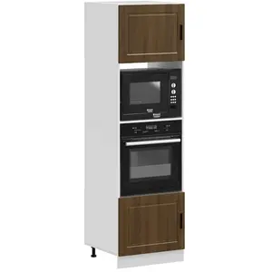 Comparateur de prix : vidaXL Armoires de four 2 pcs Porto chêne marron bois d'ingénierie