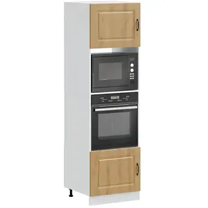 Comparateur de prix : vidaXL Armoires de four 2 pcs Lucca chêne artisanal bois d'ingénierie