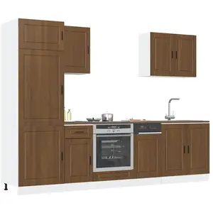 Comparateur de prix : vidaXL Ensemble d'armoires de cuisine 7 pcs Kalmar bois d'ingénierie