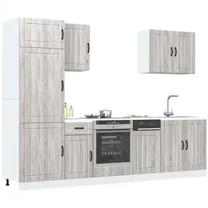 vidaXL Ensemble d'armoires de cuisine 7 pcs Kalmar bois d'ingénierie pas cher