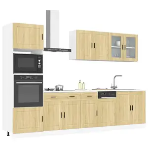 vidaXL Ensemble d'armoires de cuisine 7 pcs Kalmar bois d'ingénierie pas cher