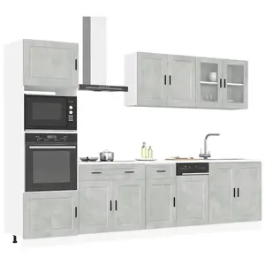 vidaXL Ensemble d'armoires de cuisine 7 pcs Kalmar bois d'ingénierie pas cher