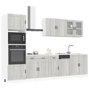 vidaXL Ensemble d'armoires de cuisine 7 pcs Kalmar bois d'ingénierie pas cher