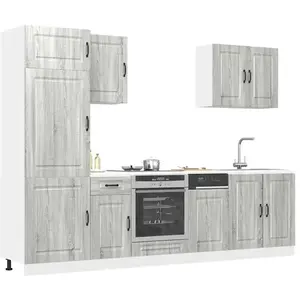 vidaXL Ensemble d'armoires de cuisine 7 pcs Kalmar bois d'ingénierie pas cher