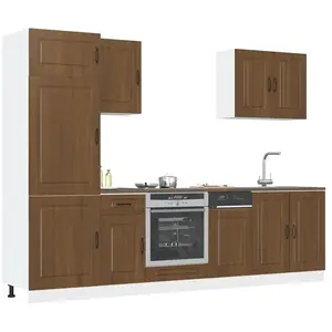 Comparateur de prix : vidaXL Ensemble d'armoires de cuisine 7 pcs Kalmar bois d'ingénierie