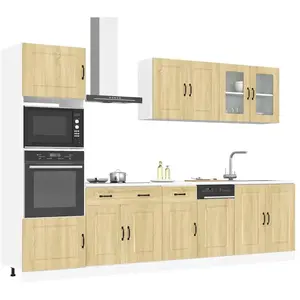 vidaXL Ensemble d'armoires de cuisine 7 pcs Kalmar bois d'ingénierie pas cher