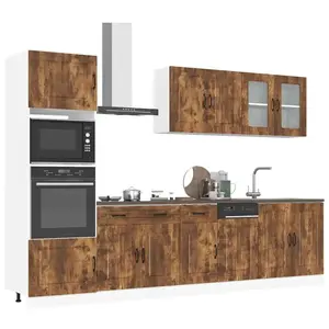 vidaXL Ensemble d'armoires de cuisine 7 pcs Kalmar bois d'ingénierie pas cher