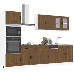 vidaXL Ensemble d'armoires de cuisine 7 pcs Kalmar bois d'ingénierie pas cher