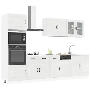 Comparateur de prix : vidaXL Ensemble d'armoires de cuisine 7 pcs Kalmar bois d'ingénierie