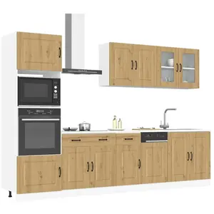 vidaXL Ensemble d'armoires de cuisine 7 pcs Kalmar bois d'ingénierie pas cher