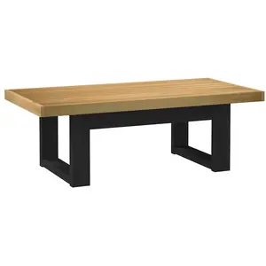 vidaXL Table basse NOAIN pieds en forme de U 120x60x40 cm massif pin pas cher
