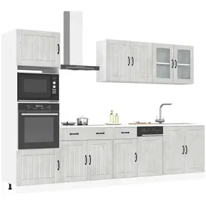 Comparateur de prix : vidaXL Ensemble d'armoires de cuisine 7 pcs Kalmar bois d'ingénierie