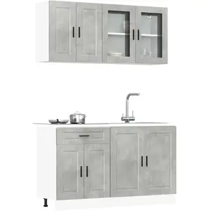 vidaXL Ensemble d'armoires de cuisine 4 pcs Kalmar bois d'ingénierie pas cher