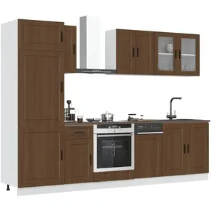 vidaXL Ensemble d'armoires de cuisine 8 pcs Kalmar bois d'ingénierie pas cher