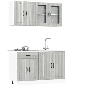 vidaXL Ensemble d'armoires de cuisine 4 pcs Kalmar bois d'ingénierie pas cher