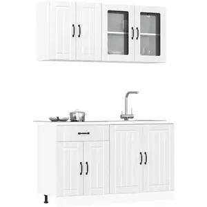 vidaXL Ensemble d'armoires de cuisine 4 pcs Kalmar bois d'ingénierie pas cher