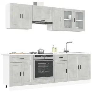 vidaXL Ensemble d'armoires de cuisine 8 pcs Kalmar bois d'ingénierie pas cher