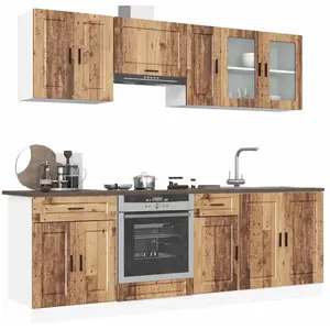 vidaXL Ensemble d'armoires de cuisine 8 pcs Kalmar bois d'ingénierie pas cher