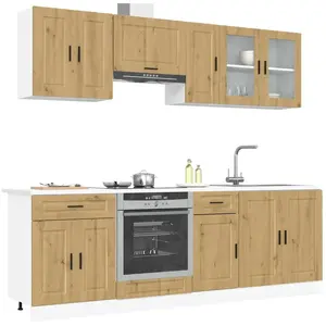 vidaXL Ensemble d'armoires de cuisine 8 pcs Kalmar bois d'ingénierie pas cher