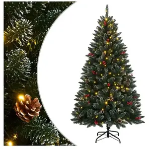 vidaXL Sapin de Noël artificiel 300 LED 240 cm pas cher
