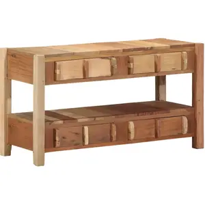 vidaXL Meuble Tv Vidaxl 83x33x46 Cm En Bois Massif Récupéré pas cher