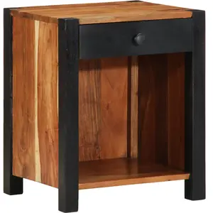 vidaXL Vidaxl Cabinet De Chevet 40x35x50 Cm En Bois Massif D'acacia pas cher