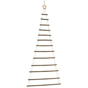 vidaXL Arbre de noël suspendu et étoile supérieure 86x180 cm pas cher