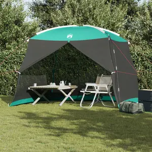 vidaXL Tente moustiquaire avec toit Vert Mer 320 x 320 x 218 cm pas cher