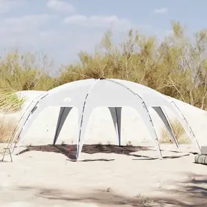 vidaXL Tente de réception gris imperméable pas cher