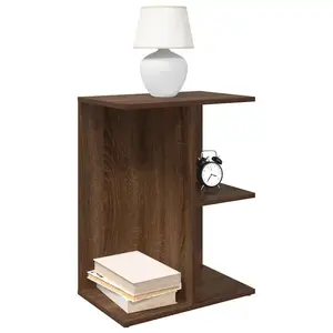 vidaXL Tables de chevet 2 pcs chêne marron bois d'ingénierie pas cher