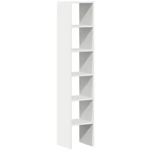 vidaXL Bibliothèques 2 pcs empilable blanc 30x30x80 cm bois ingénierie