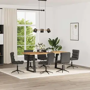 Comparateur de prix : vidaXL Chaises à manger lot de 6 noir similicuir