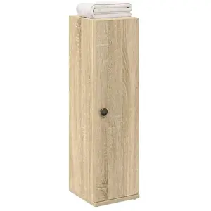 vidaXL Meuble de salle de bain avec porte-rouleau chêne sonoma pas cher
