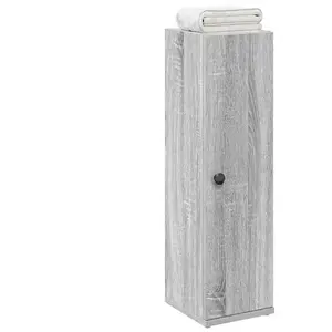 vidaXL Meuble de salle de bain avec porte-rouleau sonoma gris pas cher