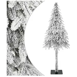 vidaXL Sapin de Noël artificiel Blanc 76 x 76 x 180 cm pas cher