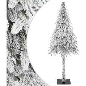 vidaXL Sapin de Noël artificiel Blanc 86 x 86 x 210 cm pas cher
