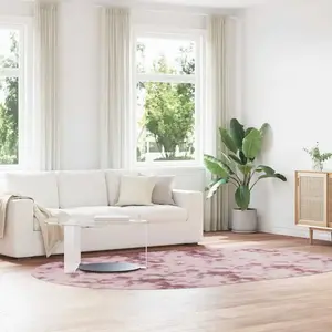 Tapis Shaggy à poils longs rose poudré 300x200 cm polyester Vidaxl pas cher