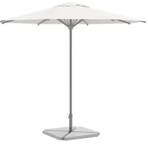 vidaXL Plaques de poids de parasol 4 pcs triangulaire granit gris 14kg pas cher