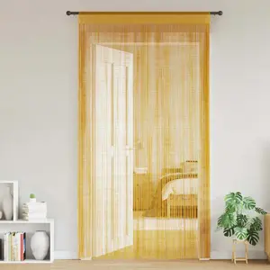 Comparateur de prix : vidaXL Rideaux à fils 2 pcs or 100x250 cm