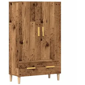 Comparateur de prix : vidaXL Buffet haut vieux bois 70x31x115 cm bois d'ingénierie