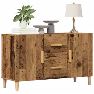 vidaXL Buffet vieux bois 100x36x60 cm bois d'ingénierie pas cher