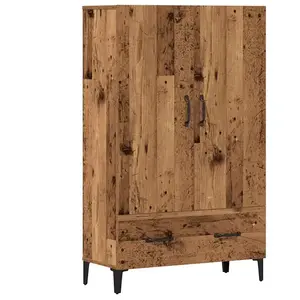 vidaXL Buffet haut vieux bois 70x31x115 cm bois d'ingénierie pas cher