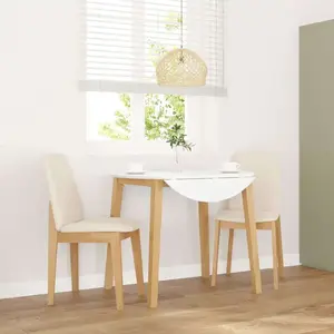 vidaXL Chaises à manger coussins 2 pcs bois massif caoutchouc pas cher