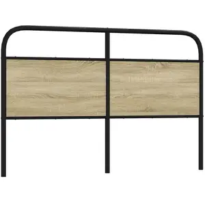 Comparateur de prix : vidaXL Tête de lit chêne sonoma 160 cm acier et bois d'ingénierie