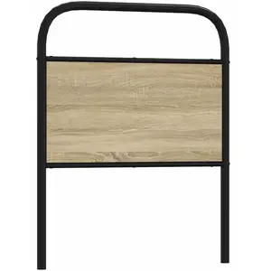 vidaXL Tête de lit chêne sonoma 80 cm acier et bois d'ingénierie pas cher