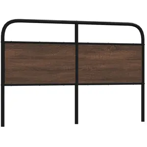 Comparateur de prix : vidaXL Tête de lit chêne marron 160 cm acier et bois d'ingénierie